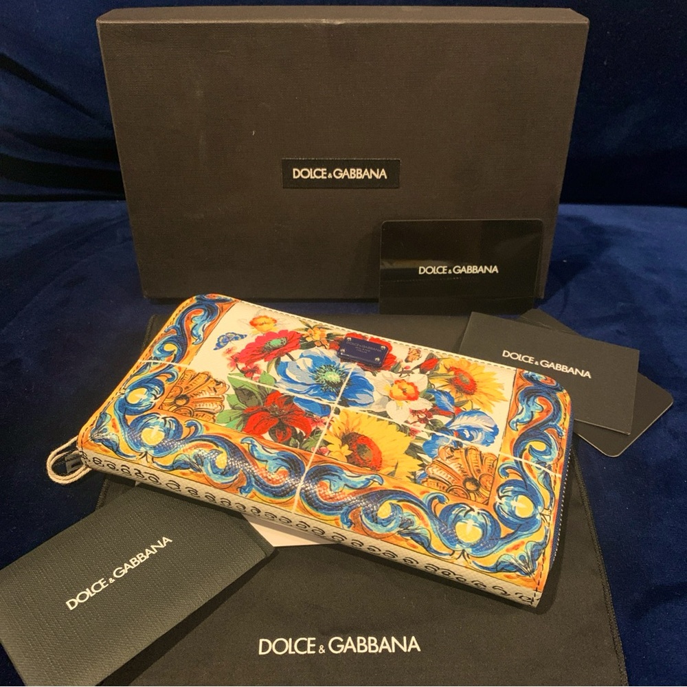 Dolce & Gabbana Majolica Wallet New